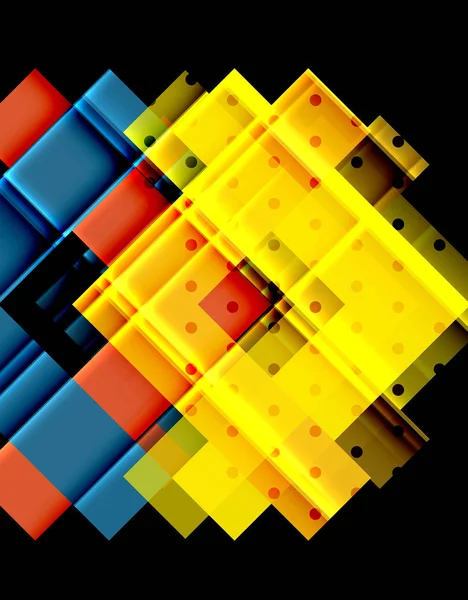 Siyah arka plan üzerinde renkli oklar