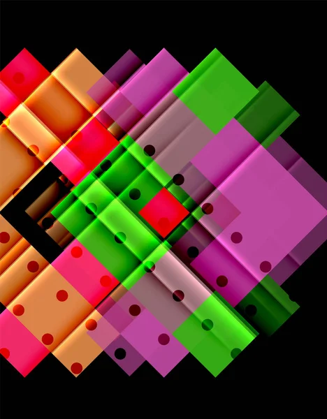 Siyah arka plan üzerinde renkli oklar