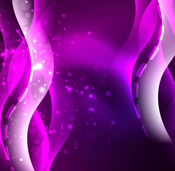 Векторная перчаточная волна, дымовая конструкция восковых линий
