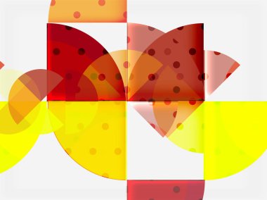 Siyah arka plan üzerine daire öğeleri