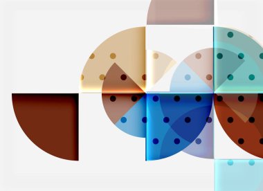 Siyah arka plan üzerine daire öğeleri