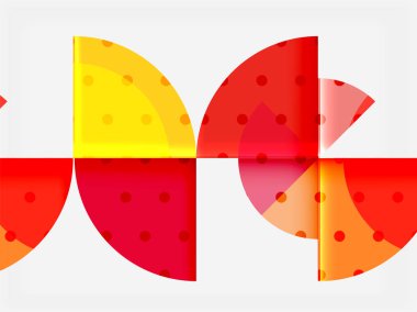 Geometrik daire soyut afiş