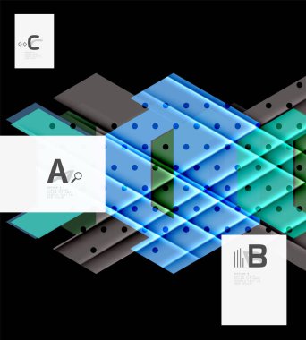 Üçgenler ve geometrik şekiller arka plan soyut
