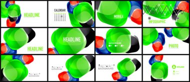 Modern geometrik sunum arka plan
