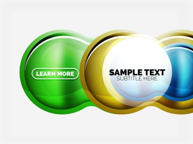 Cam veya plastik yüksek teknoloji kabarcık arka plan