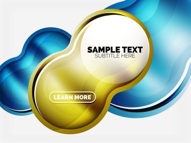 Cam veya plastik yüksek teknoloji kabarcık arka plan