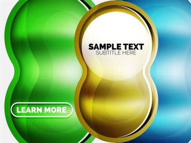 Cam veya plastik yüksek teknoloji kabarcık arka plan