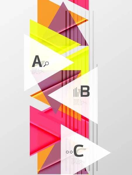 Driehoeken en geometrische vormen abstract achtergrond — Stockvector