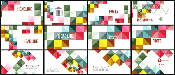 Modern geometrik sunum arka plan