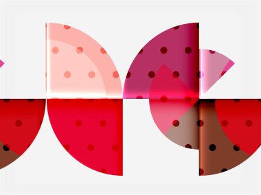 Siyah arka plan üzerine daire öğeleri