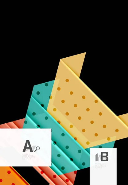 Diseño de fondo de triángulos de color — Vector de stock