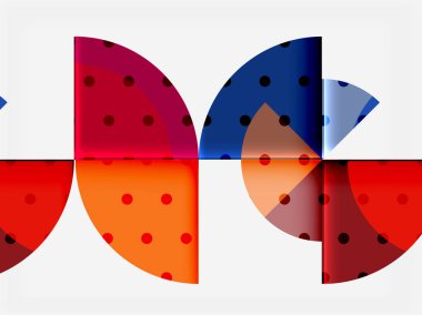 Siyah arka plan üzerine daire öğeleri