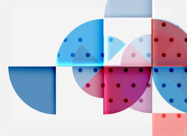 Siyah arka plan üzerine daire öğeleri