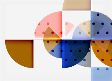 Siyah arka plan üzerine daire öğeleri