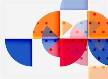 Siyah arka plan üzerine daire öğeleri