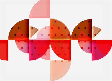 Siyah arka plan üzerine daire öğeleri