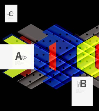 Üçgenler ve geometrik şekiller arka plan soyut