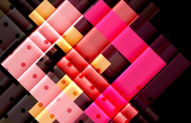 Siyah arka plan üzerinde renkli oklar