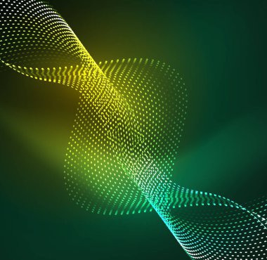 Vektör dalga parçacıklar arka plan