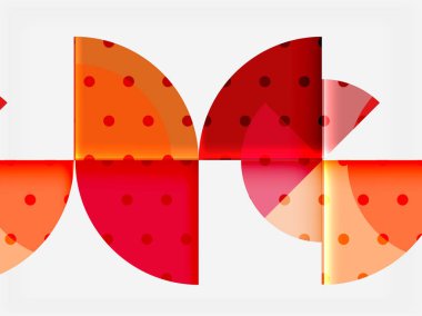 Siyah arka plan üzerine daire öğeleri