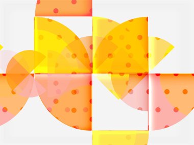 Geometrik daire soyut afiş