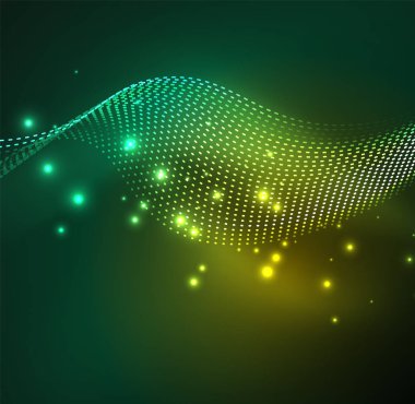 Vektör dalga parçacıklar arka plan