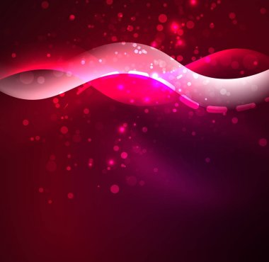 Parlayan dalga, duman tasarım dalgalı çizgiler vektör