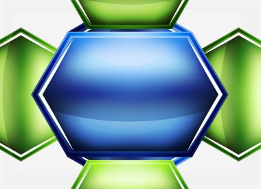 Parlak cam şekiller arka plan