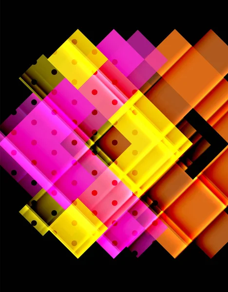 Siyah arka plan üzerinde renkli oklar