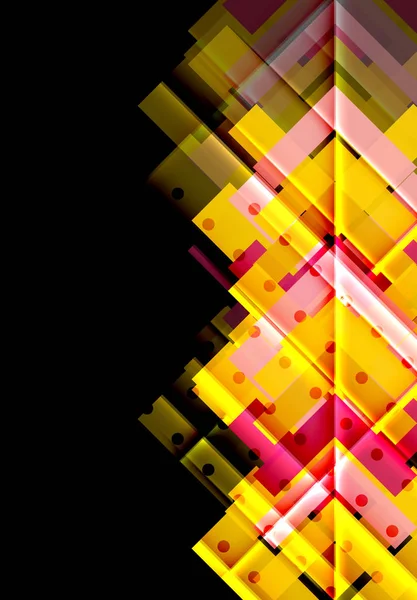 Siyah arka plan üzerinde renkli oklar