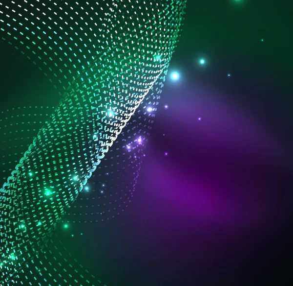 Vektör dalga parçacıklar arka plan