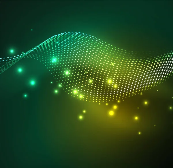 Vektör dalga parçacıklar arka plan