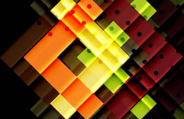 Siyah arka plan üzerinde renkli oklar