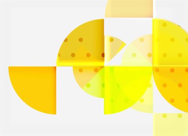 Siyah arka plan üzerine daire öğeleri