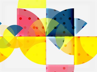 Siyah arka plan üzerine daire öğeleri