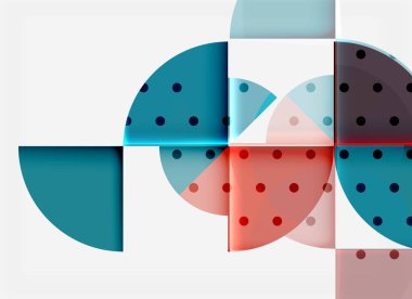 Siyah arka plan üzerine daire öğeleri