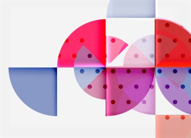 Siyah arka plan üzerine daire öğeleri