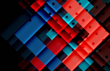 Siyah arka plan üzerinde renkli oklar