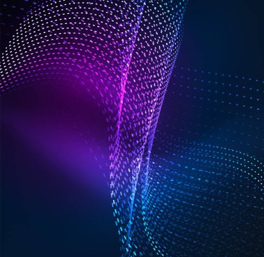 Vektör dalga parçacıklar arka plan