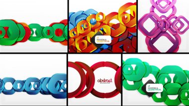 Dijital 3d geometrik arka