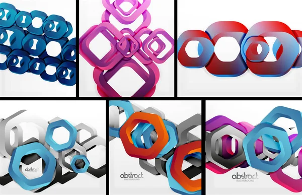 Dijital 3d geometrik arka