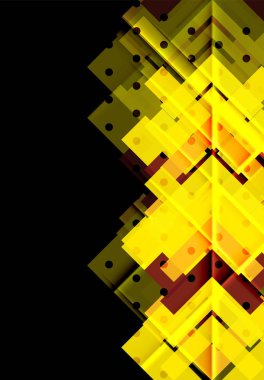 Siyah arka plan üzerinde renkli oklar