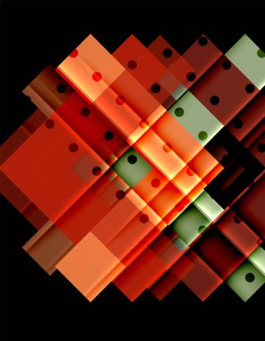 Siyah arka plan üzerinde renkli oklar