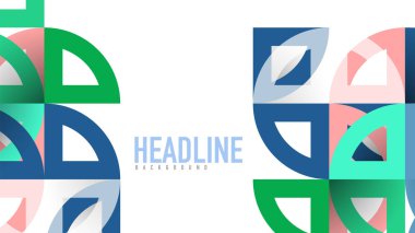 İş tanıtımı geometrik şablonu