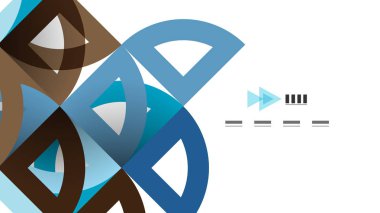 İş tanıtımı geometrik şablonu