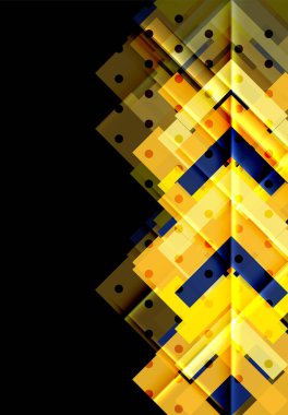 Siyah arka plan üzerinde renkli oklar