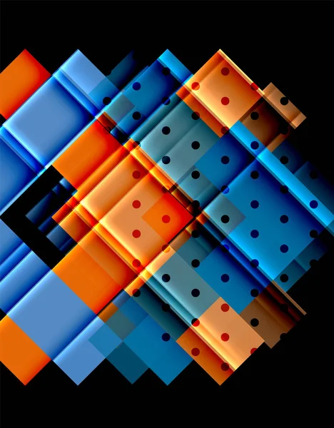 Siyah arka plan üzerinde renkli oklar