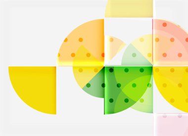 Siyah arka plan üzerine daire öğeleri