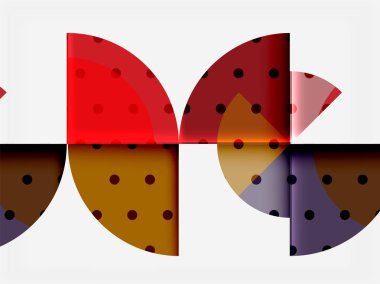 Siyah arka plan üzerine daire öğeleri