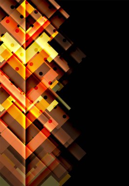 Siyah arka plan üzerinde renkli oklar